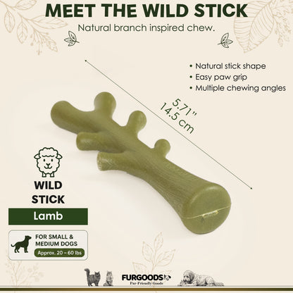 FURBONE Wild Stick Lammgeschmack Nylon-Hundeknochen, kleine & mittelgroße Rassen